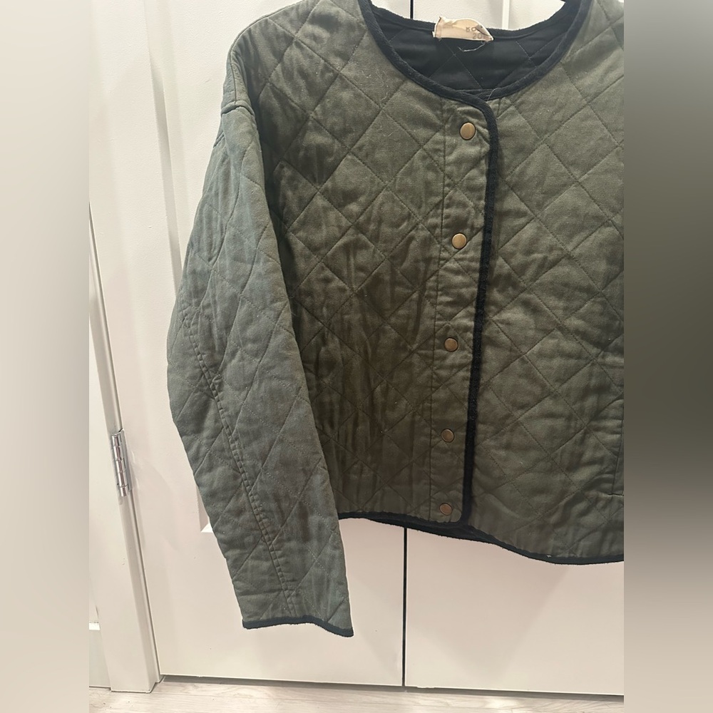 Jackson Rowe Green & Black Quilted Jacket Liner - Picture 3 of 10